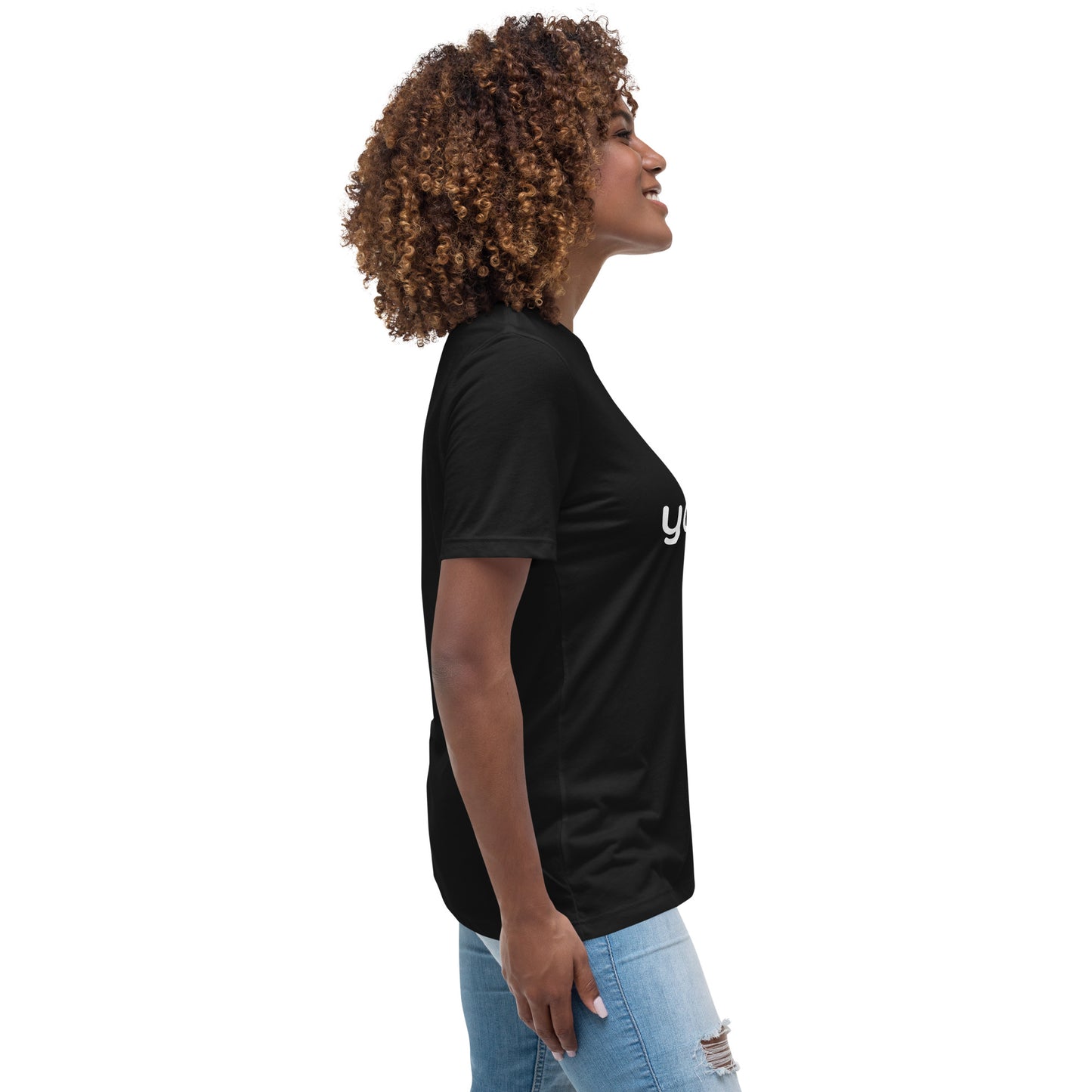 Women's Relaxed T-Shirt: "my data > your idea"