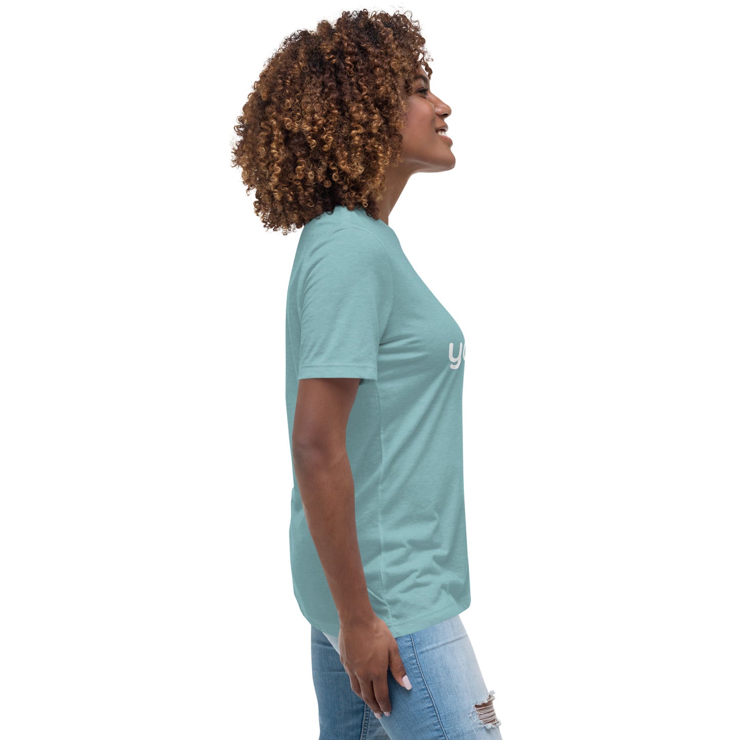 Women's Relaxed T-Shirt: "my data > your idea"